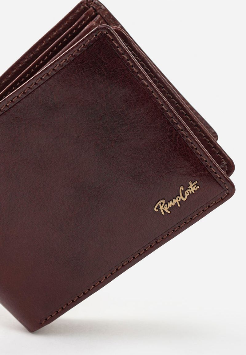 BILLETERA DE ESTILO CLÁSICO EN CUERO ITALIANO - Imagen 5