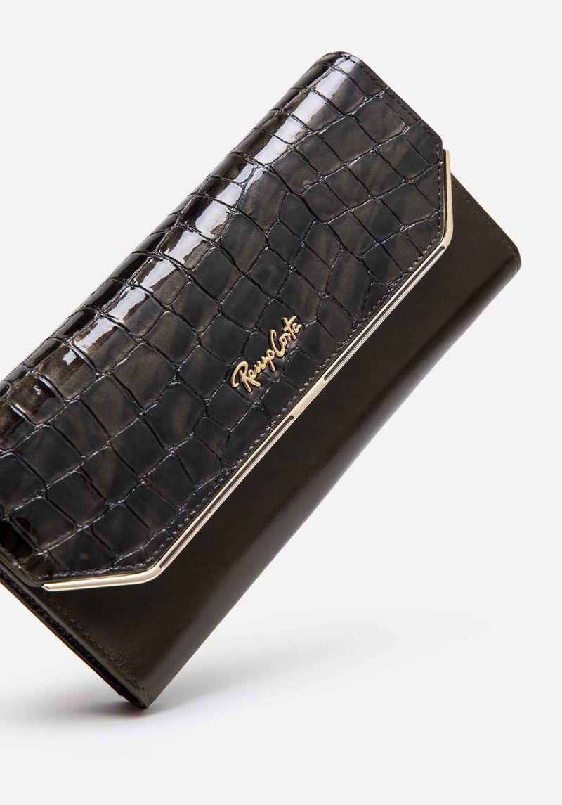 BILLETERA CROCO LUXE CLUTCH - Imagen 4
